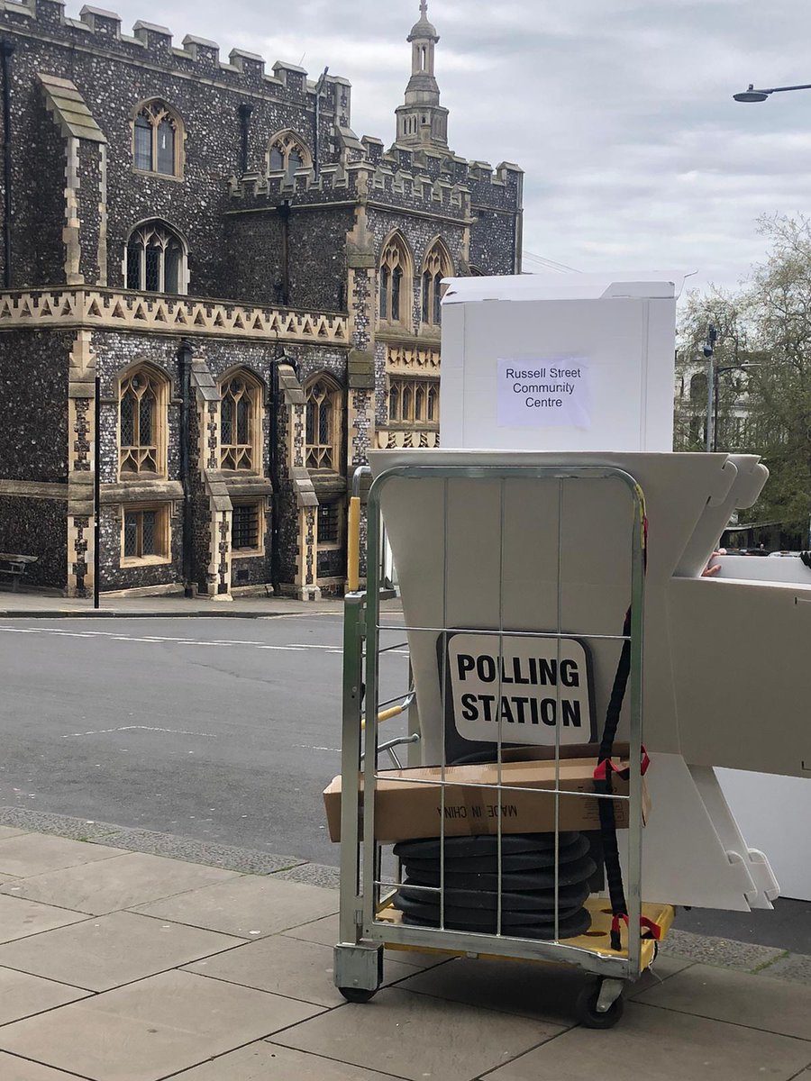 🗳️ Today's the day! Voting is now open across Norwich - make sure to find your local polling station and #VoteGreen! #LocalElections #GreenParty #Norwich