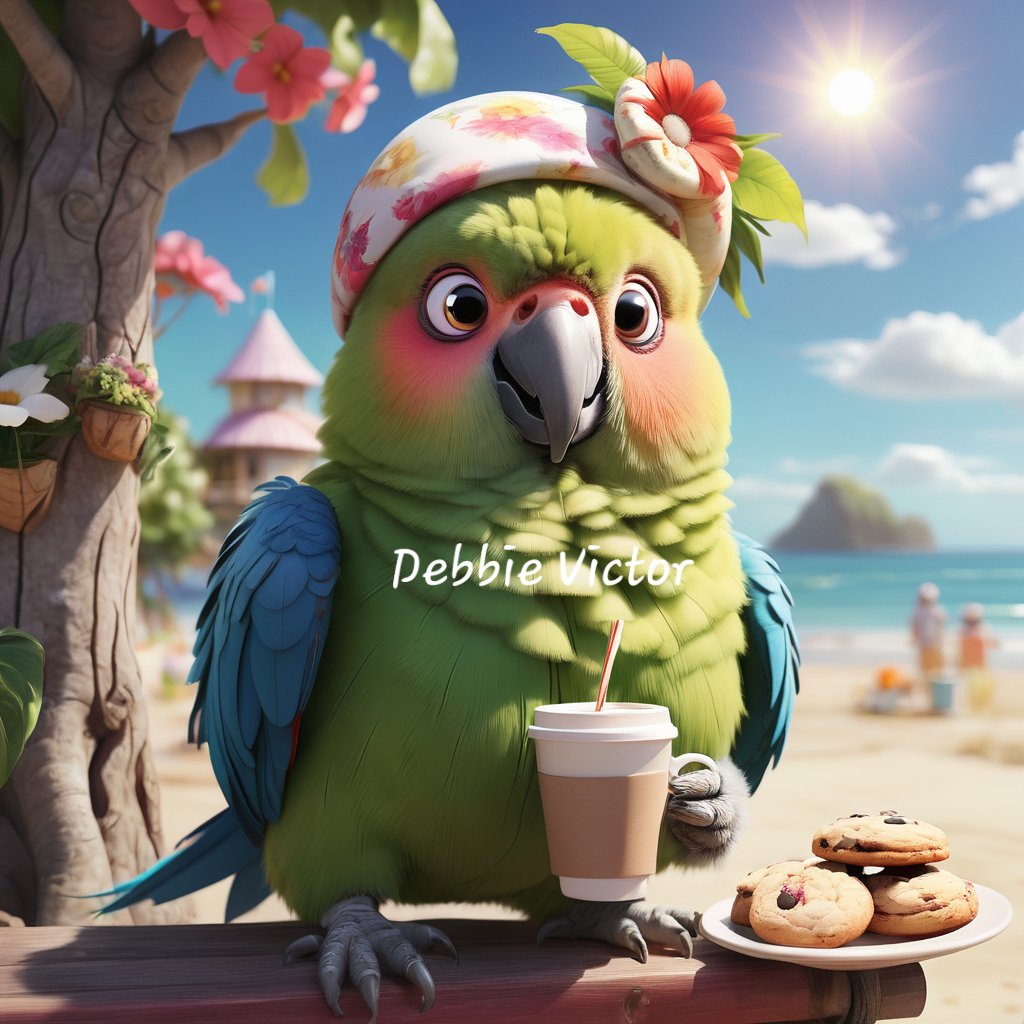 @dgcvictor Its coffee and cookie time😃Good morning dear Debbie, have a fablous day🥰🤍☕️🍪🦜🤍🧚‍♀️