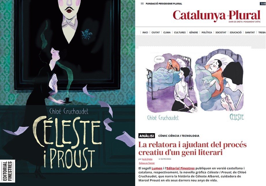El meu article a @CatalunyaPlural dedicat a la novel·la gràfica #CélesteIProust, de #ChloéCruchaudet, que narra la història de Céleste Albaret, a la cura de #MarcelProust
Publica @Ed_Finestres, tradueix @MartaMarfany 

👇
catalunyaplural.cat/ca/la-relatora…

#CòmicIEducació @TecnoCampus