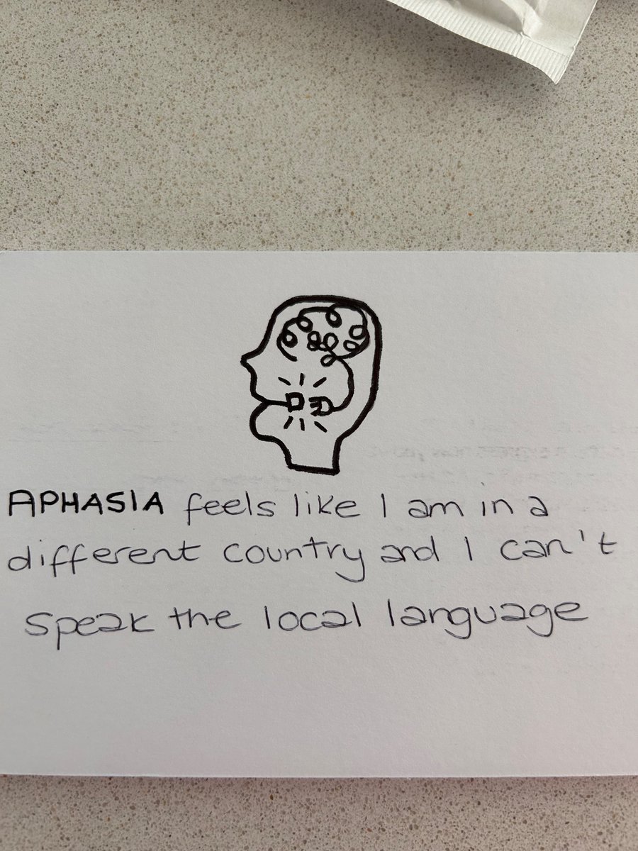 About a third of people who survive a #stroke will have #aphasia which can affect speech, reading, writing and understanding numbers. The PIP assessment isn’t great for people with aphasia. (Massive understatement). #strokeawarenessmonth