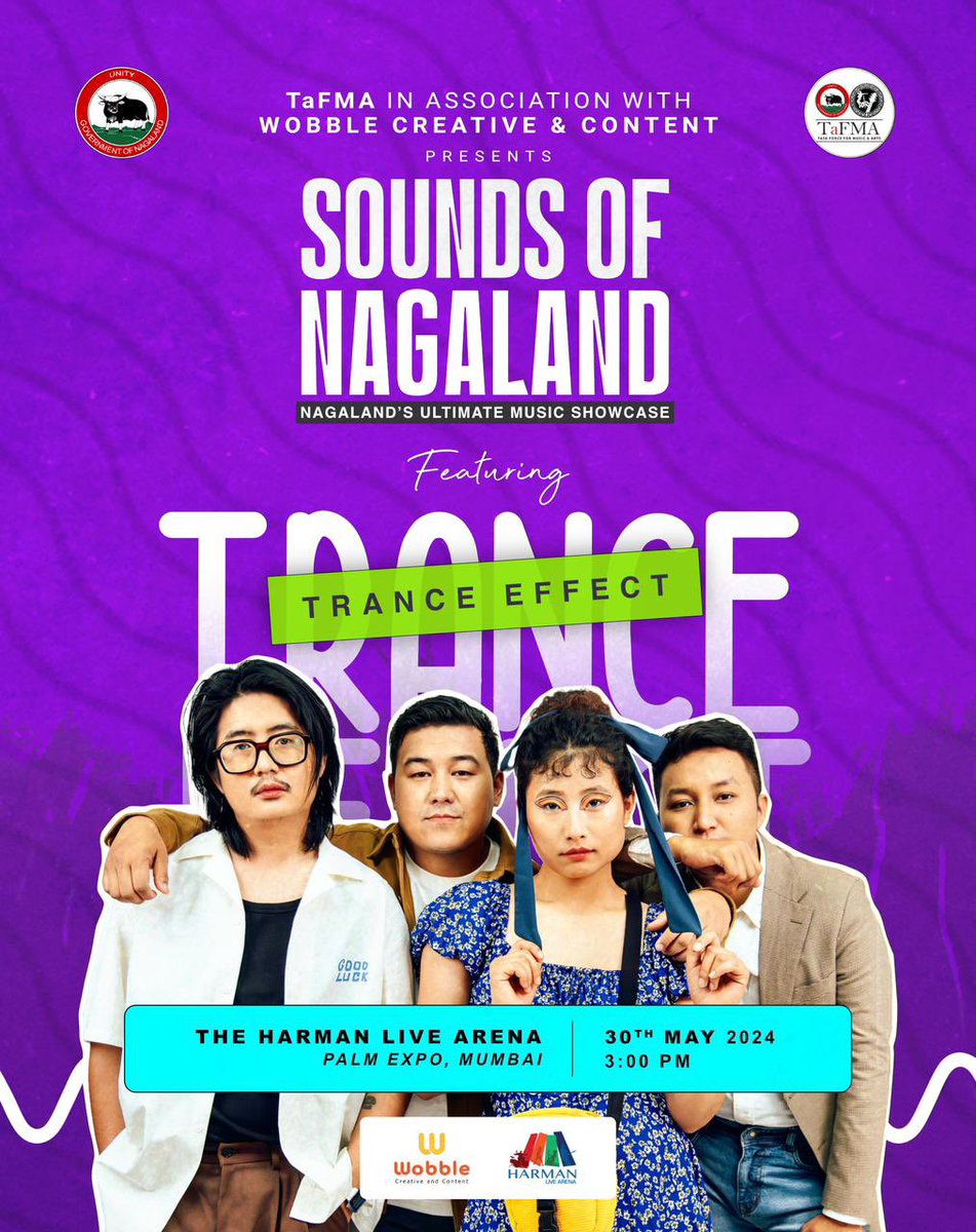 Excited that @tranceeffectO and @Nagalandco will be performing in the Harman Live Arena at the renowned Palm Expo 24 on 30th May. The ‘Sounds of Nagaland’ is being collectively curated by @TafmaNagaland and @wobblecnc. Grateful to @HarmanIndia for the collaboration, we look…