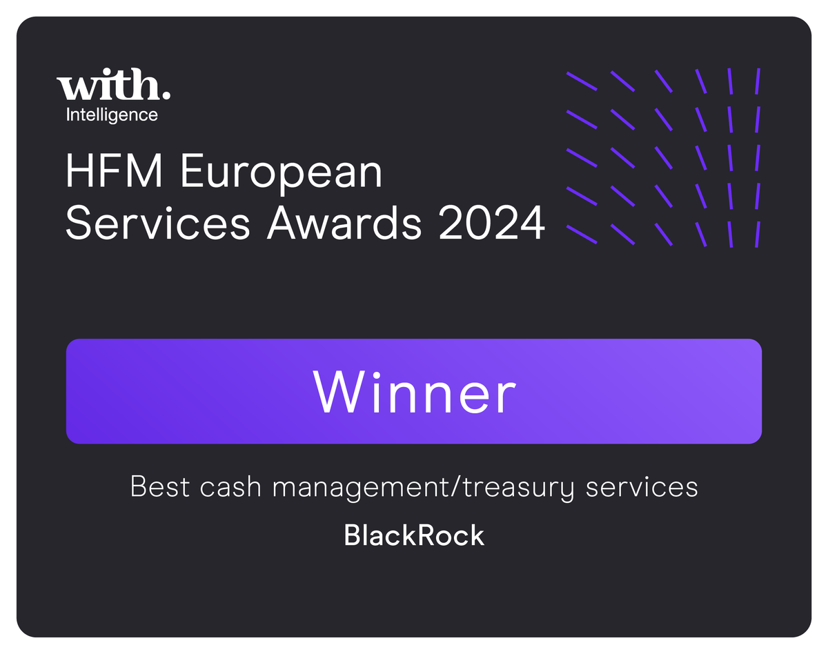 Congratulations to the BlackRock Cash Management team who won the best cash management / treasury services award at this year’s HFM European Services Awards 🏆 We’re incredibly proud of this achievement and extend our congrats to all the other winners!