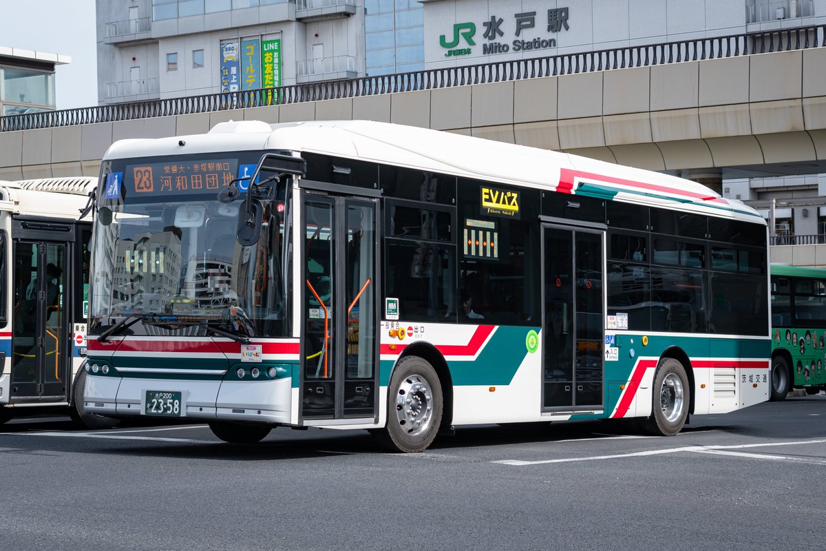 2024.4 茨城交通 水戸200か2358(BYD K8 2.0) 茨交にも導入されたEVバス