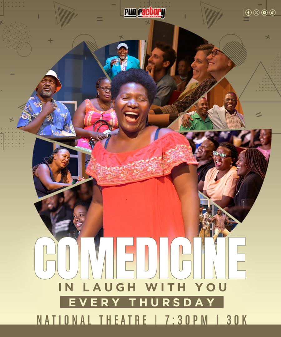 RichardTuwangye's tweet image. Thursdays end in bouts of Laughter at the National Theater. 
The best 2 and ahalf hours of the week. See you tonight.
#Comedicine #FunFactory 
#NationalTheater