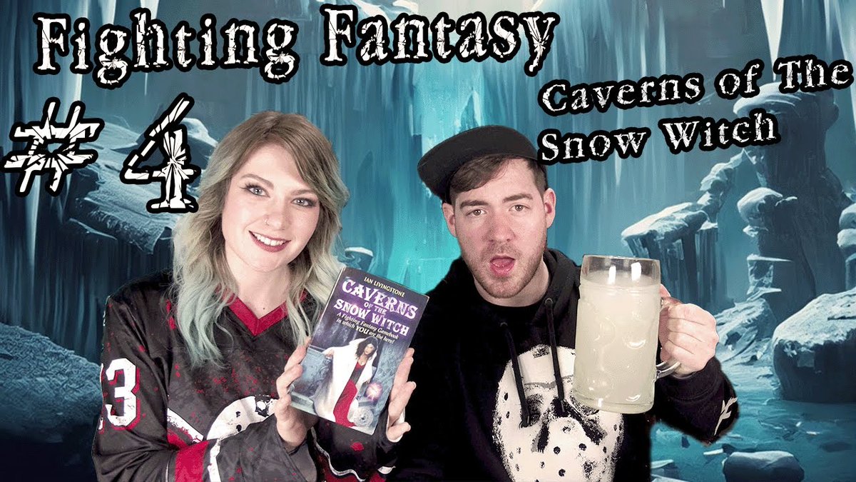 Check out the conclusion to Fighting Fantasy: Caverns of The Snow Witch with part 4 here! - youtu.be/TZ8Uco6fK4I The most impossible and insane final act of any of the books so far 😅😅 Also check out @jonathangreen latest kick-starter here - kickstarter.com/projects/jonat…