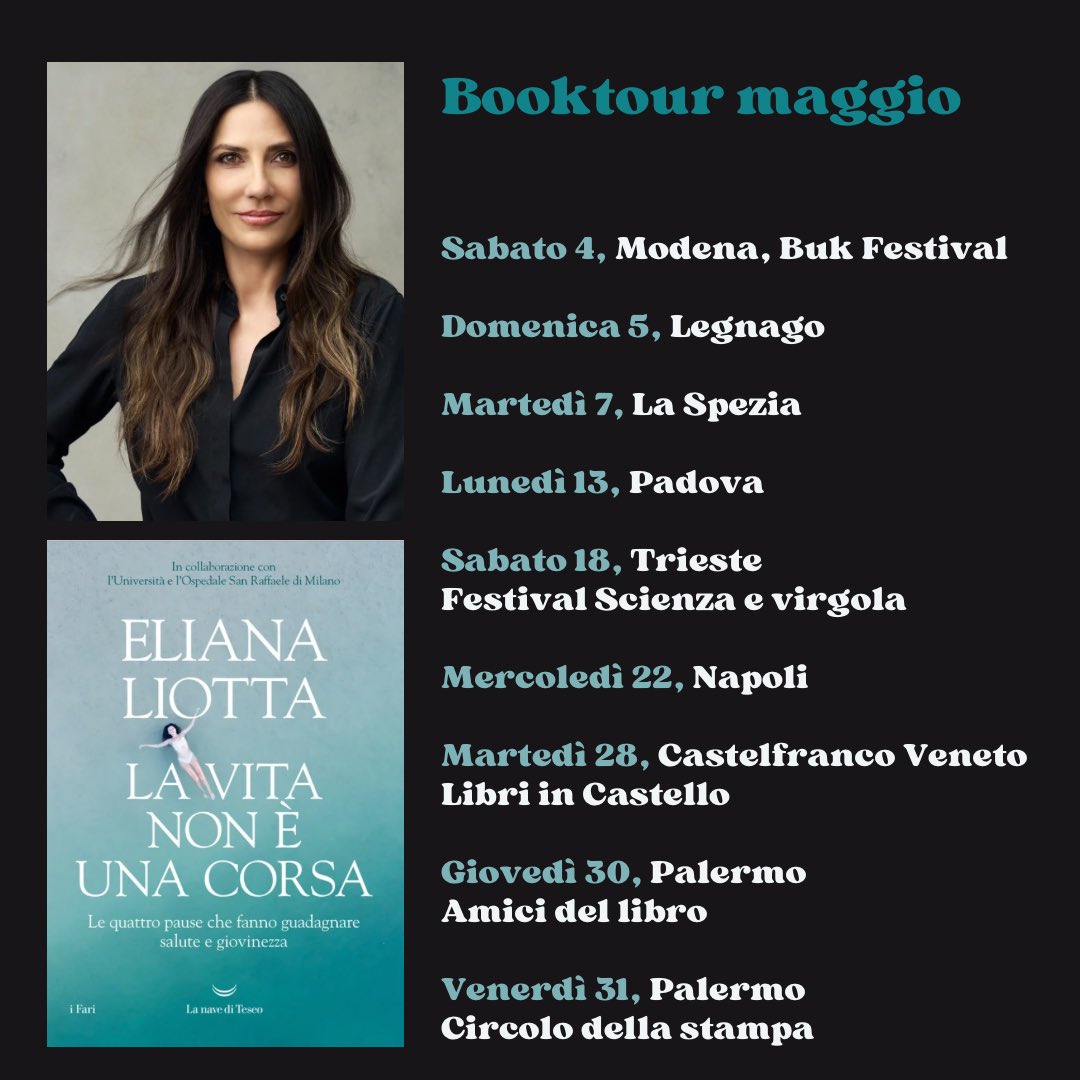 Le presentazioni di maggio del libro #lavitanonèunacorsa @lanavediteseoed Dettagli qui instagram.com/p/C6dH7r1M20v/…