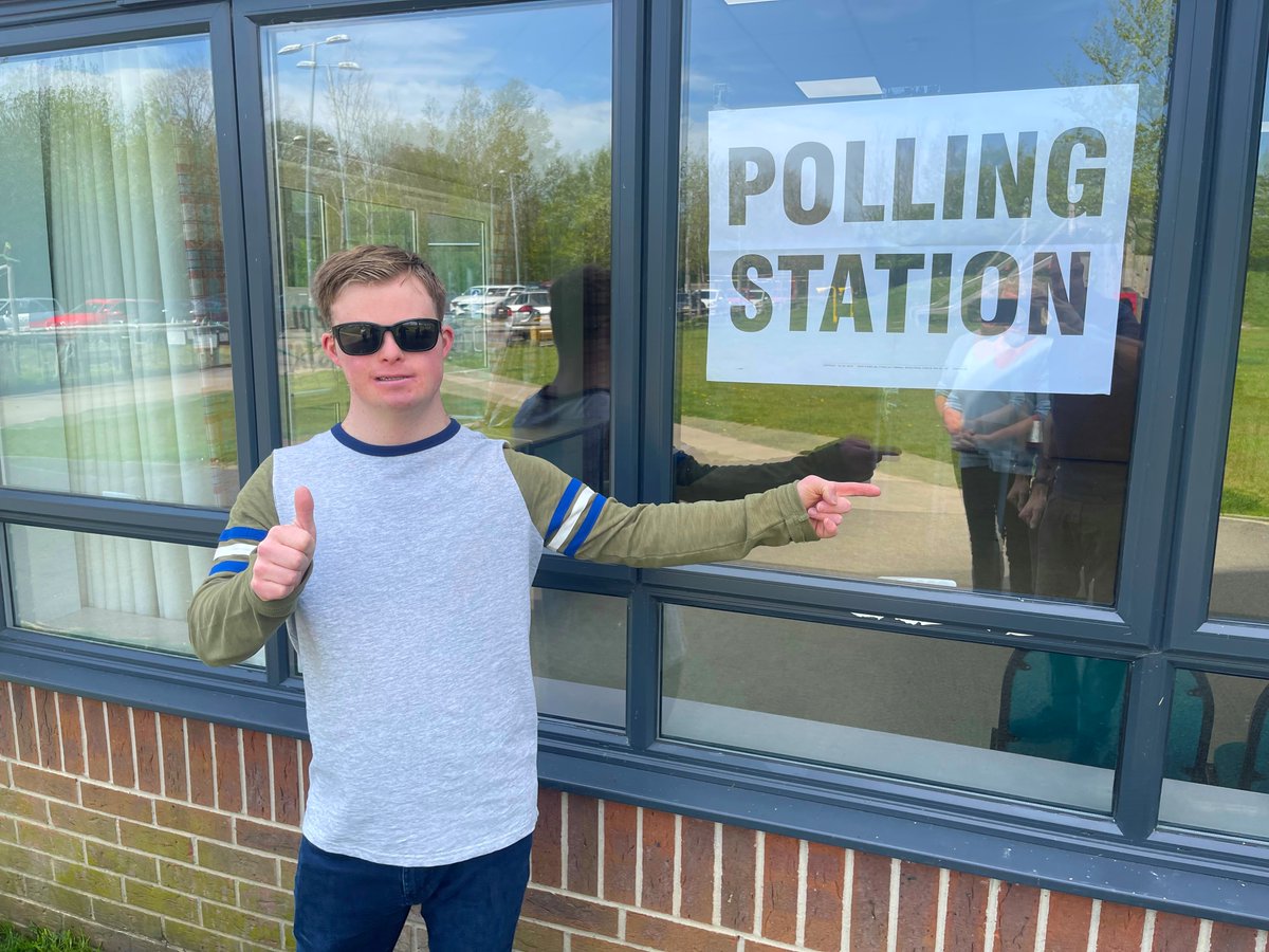 Use your voice & don’t forget to exercise your right to #VOTE today in the #LocalElections. #DownSyndrome #LearningDisability #YourVoteMatters @NDSPolicyGroup