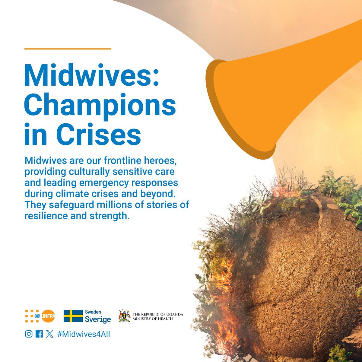 Midwives are frontline heroes, providing culturally sensitive care and leading emergency response during crises, safeguarding stories of resilience and strength.

Cc @UNFPAUganda 
#Midwives4all