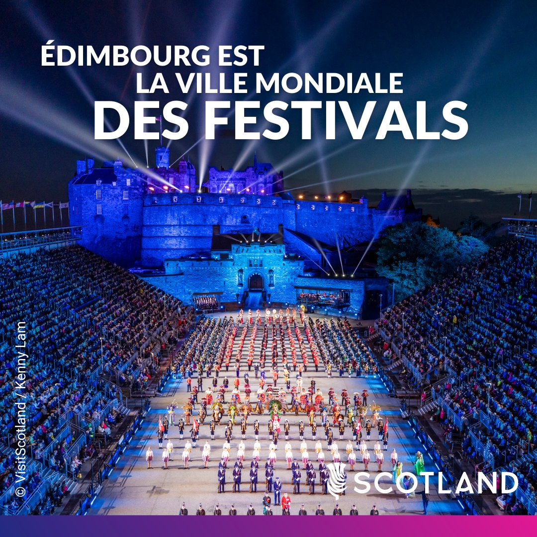 Dans deux mois, jour pour jour, nous accueillerons à nouveau certains des plus grands festivals d'Édimbourg ! 🎉

@EdIntFest, @EdFringe et @EdinburghTattoo présentent chacun des talents créatifs et culturels d'Écosse et du monde entier. 

Le programme👇
scotland.org/events/edinbur…
