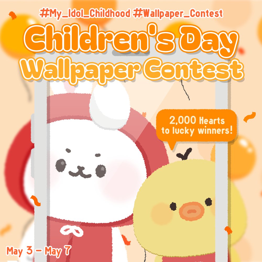 (\_/) 💕 ( •-•)💕 Happy Children's Day🎈 />💌 📅 May 3-7 🖼️Upload your idol's childhood photo in wallpaper size to the community (3:5~3:7 ratio) ✅Don't forget to add required hashtags #My_Idol_Childhood #Wallpaper_Contest 🎁2000❤️(30 winners) 🩵bit.ly/49NZfRJ