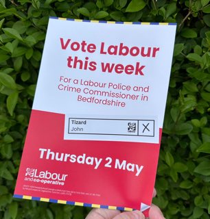 Polls are open across Bedfordshire. We have the opportunity to vote for change; for better policing; a safer Bedfordshire; and a serious Bedfordshire PCC with integrity and commitment. Take a few minutes to make the change we need. Vote John Tizard! Vote Labour!