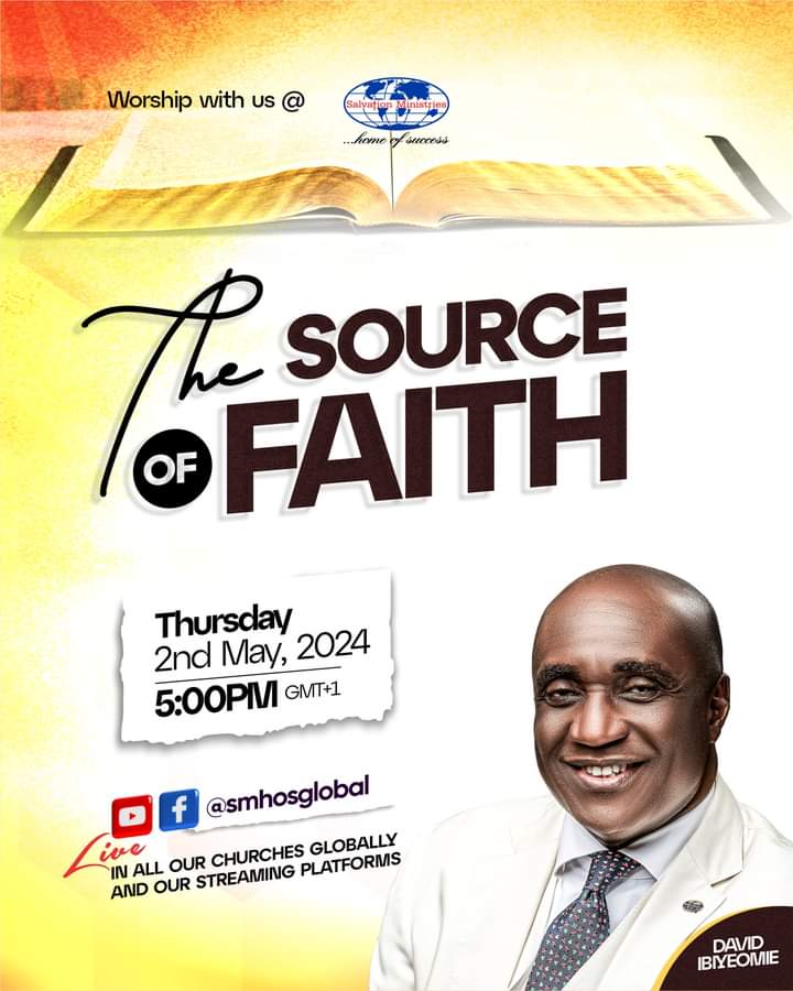 Join us today by 5 p.m. for our midweek service. It will be an encounter with the presence and life-transforming Word of God.

You can join any of our churches globally or worship with us online. Also, remember to invite someone with you.
See you in Church.
#SMHOS