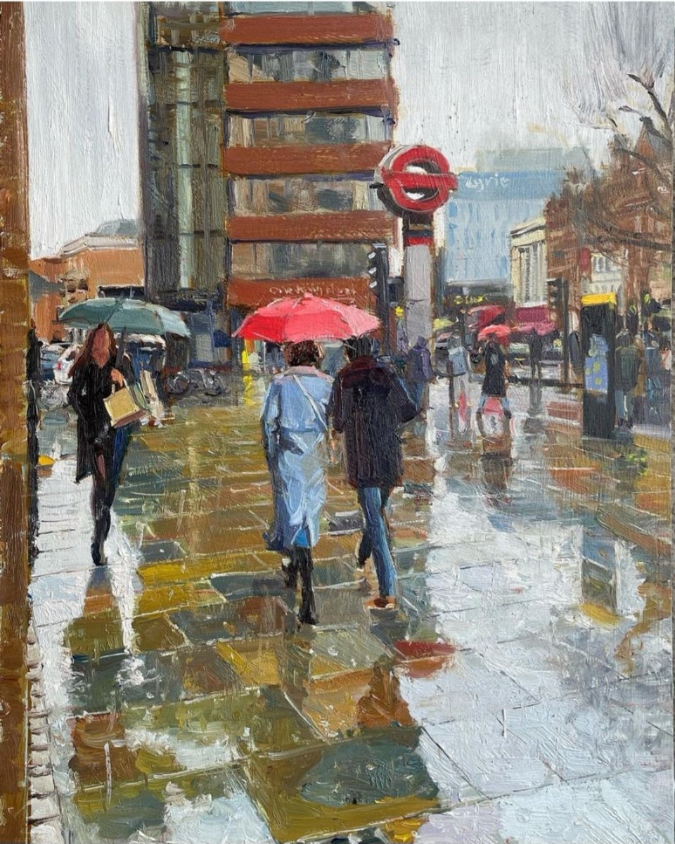 'Grey Rainy Day, Hammersmith' (2023) by Adebanji Alade adebanjialade.co.uk