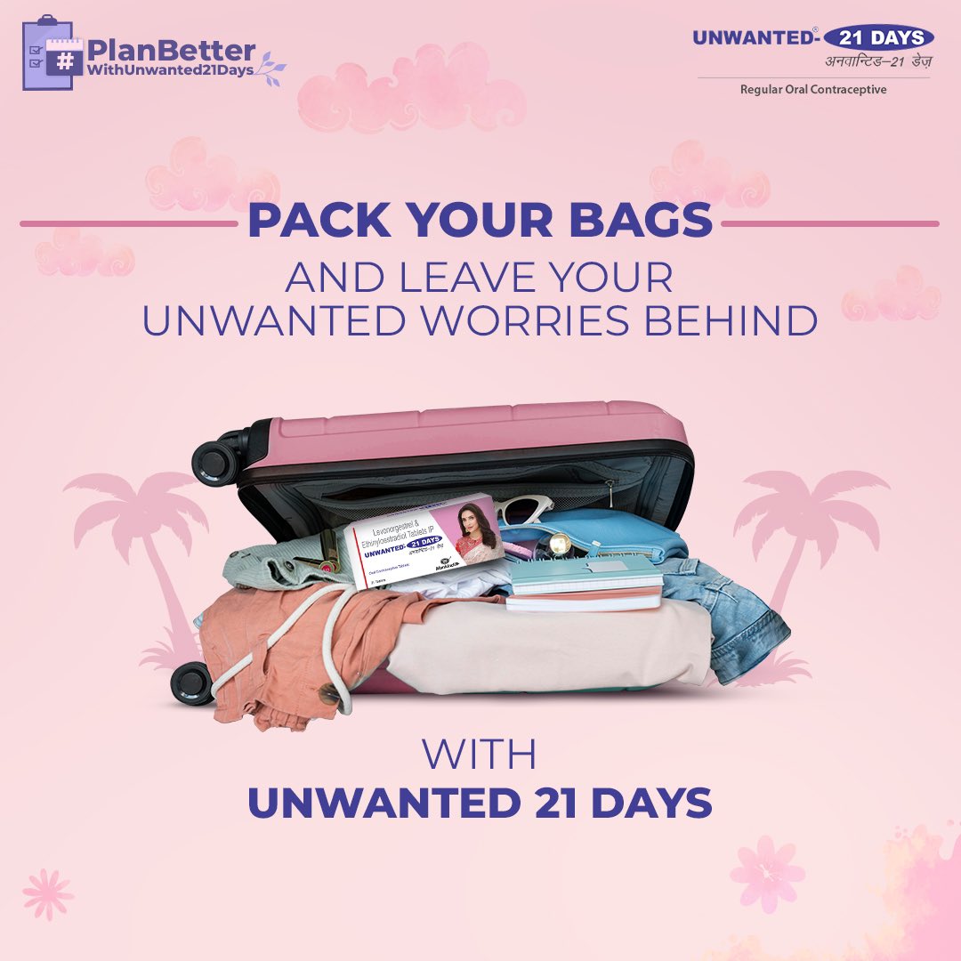With Unwanted 21 Days, you can focus on exploring new destinations, making unforgettable memories, and cherishing every moment without any worries of unplanned pregnancies.
#PlanBetterWithUnwanted21Days
.
.
.
.
#familyplanning #contraceptivetablets #BeConfident #PregnancyByChoice