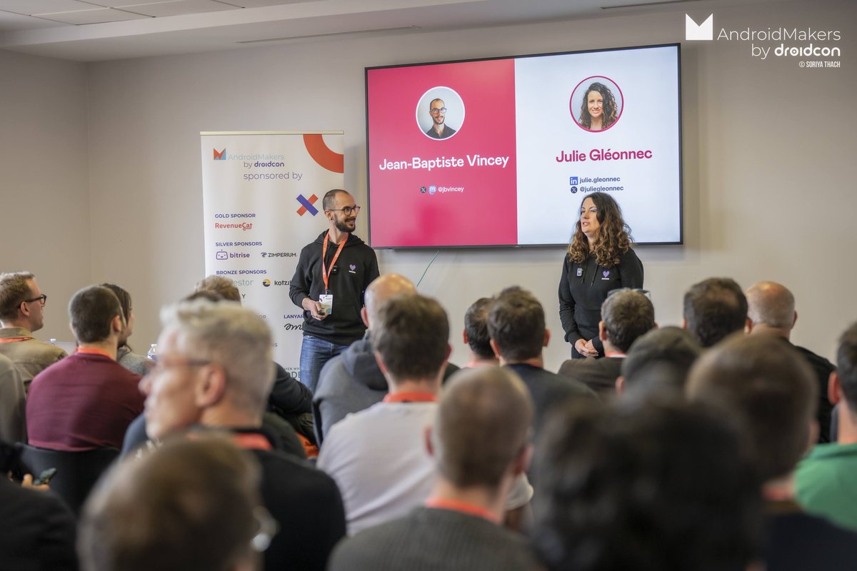 JBVincey's tweet photo. Glad to see you so numerous in our session Extreme Rebranding @DeezerDevs 🖌️ with my partner @juliegleonnec at @AndroidMakersFR last week!
You can check the slides (videos coming soon):

https://t.co/s98St97Z0F

#AMxDC24 #Android #Deezer https://t.co/R1xUx07qWU