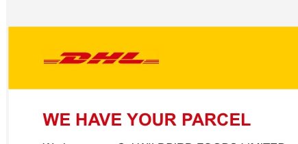 I have a horrible feeling the next email from DHL will contain a body part.