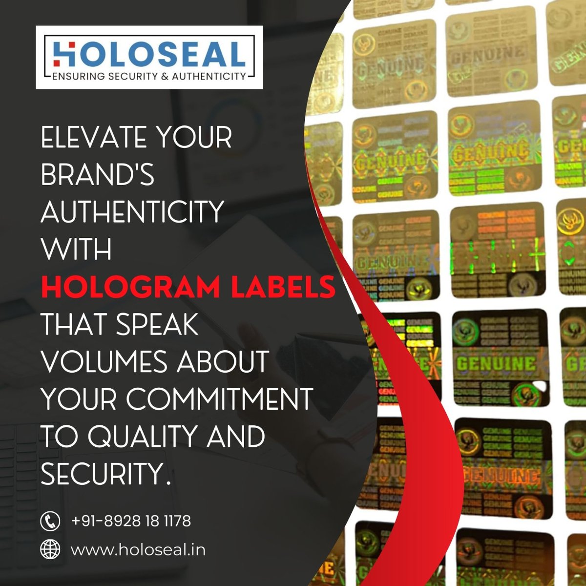 'Elevate your brand's authenticity with hologram labels that speak volumes about your commitment to quality and security. #BrandAuthenticity #SecuritySolutions #Holoseal'

i.mtr.cool/vjlrfpmdor