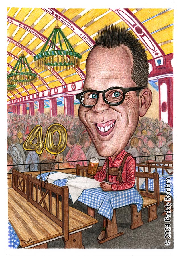 Caricature for 40th Birthday
⁣
#karikatur #karikaturist #karikaturvomfoto #geschenkidee #buntstiftzeichnung #caricature #caricatureart #caricatureartist #caricaturist #coloredpencildrawing #oktoberfest