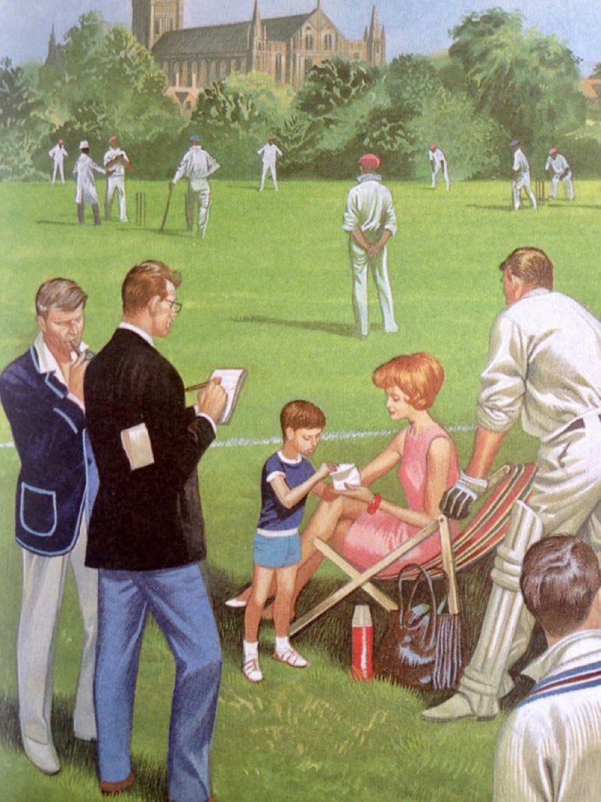 The modern world in old Ladybird books. ‘The Sports Reporter’ The Story of Newspapers (1969) Artist: Ron Embleton