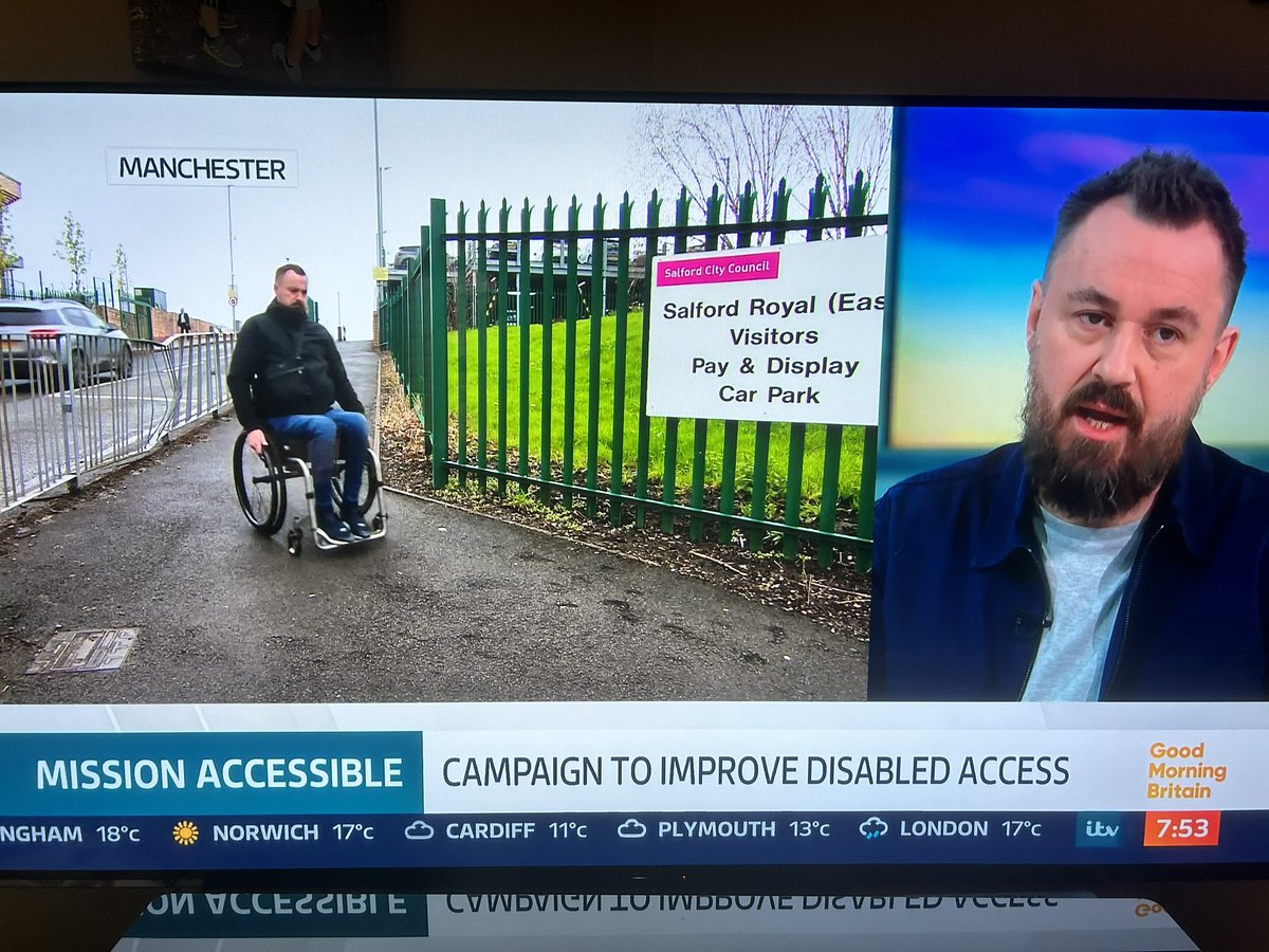 “It’s not my spinal injury or wheelchair that’s the problem, it’s the perception of disability” - spot on @MartinHibbert on @GMB 💜 Great to see someone so local to us flying the flag for #Accessibility! 👍