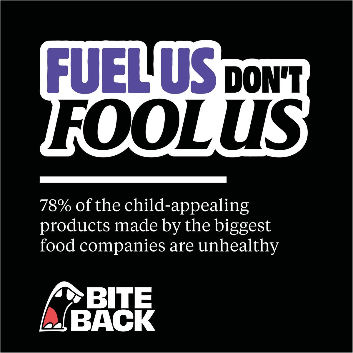 How far will the biggest food companies go to appeal to children? @BiteBack2030 reveals 78% of these companies' products that appeal to children (think cuddly marketing & cartoons) are unhealthy. Sign the open letter to demand change bb2030.co/5pVL #FuelUsDontFoolUs