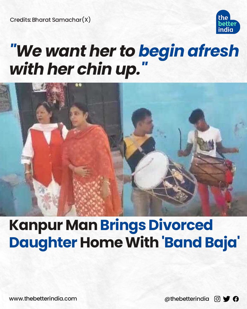 When 36-year-old Urvi returned home to her parents after getting a divorce, she was met with a rather unexpected gesture. 

#Divorce #AntiDowry #WomenEmpowerment #Kanpur #Inspiration #FatherDaughter

[Uttar Pradesh, Good News, Daughter Empowerment]