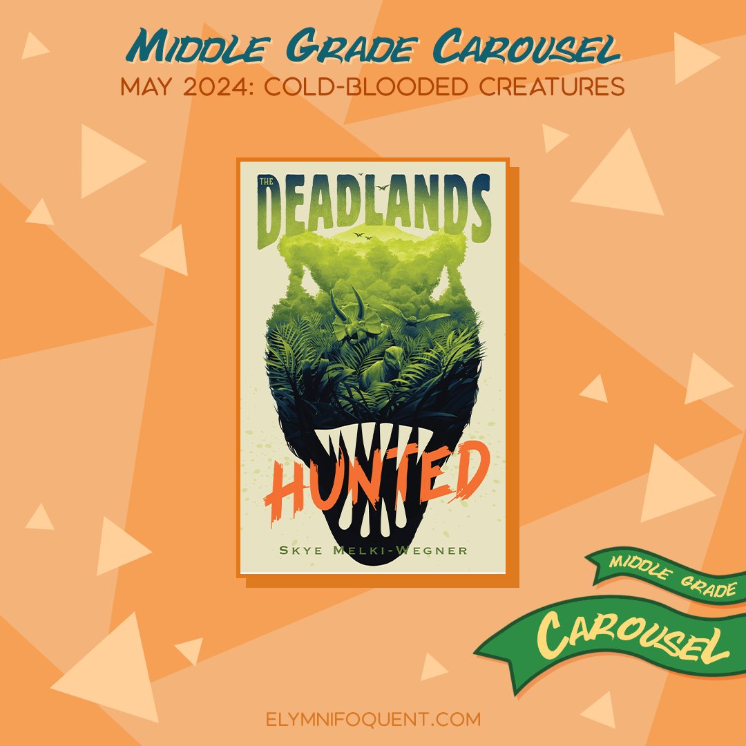Read more books about sentient reptiles with HUNTED by Skye Melki-Wegner.
 
We’re reading books about reptiles this month at #MGCarousel. Do you have any favorites?
#GreatMGReads #amreading