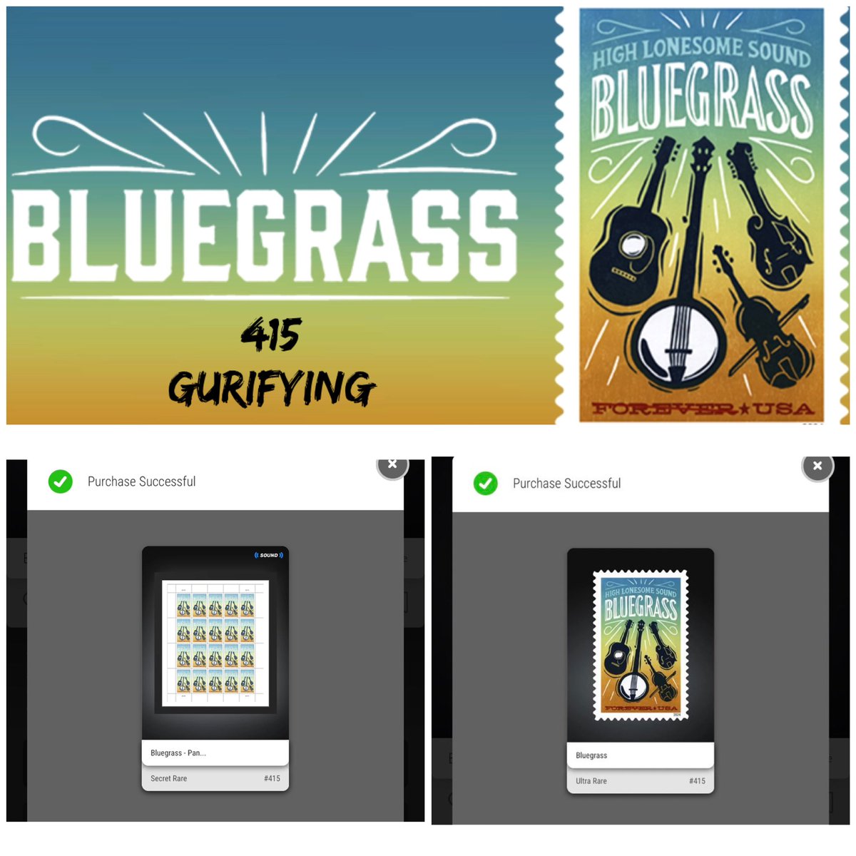 #415mint

Welcome stamp 29 to the 415 family.
Collectible 115

Blue Grass SR, completes the set. 

Thanks @olezha199  selling me this stamp to help me with my collection.  

I collect art, stamps and cars for the mint 415.   

#vevefam
#digitalcollectibles