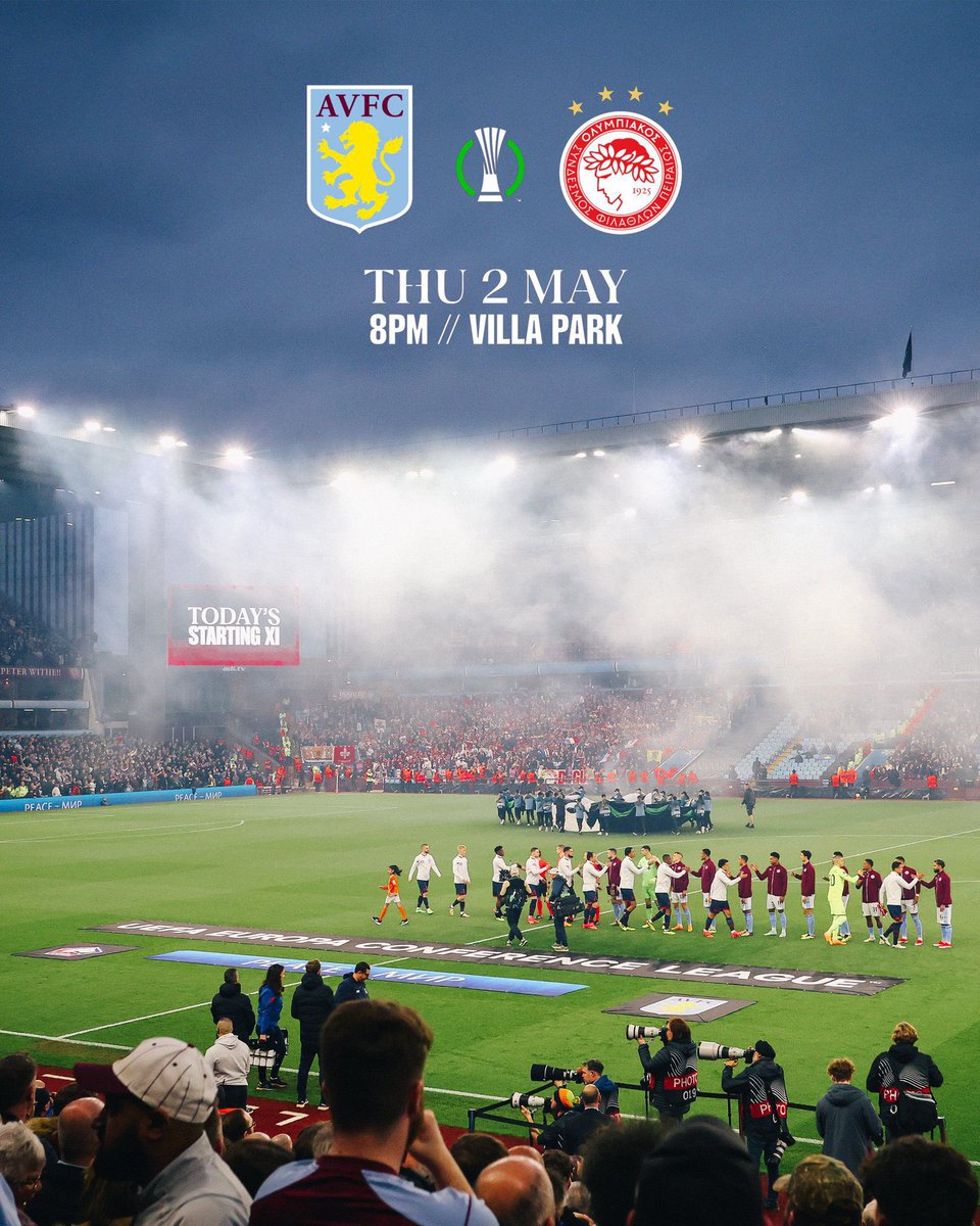 A seismic day today that will shape the future of the West Midlands… I am of course referring to the Villa’s first European semi-final in 40 years 😉 It has been a fantastic season, underlined by the fact they’re the ONLY British side left in Europe 🏆 Best of luck tonight 🤞🏻