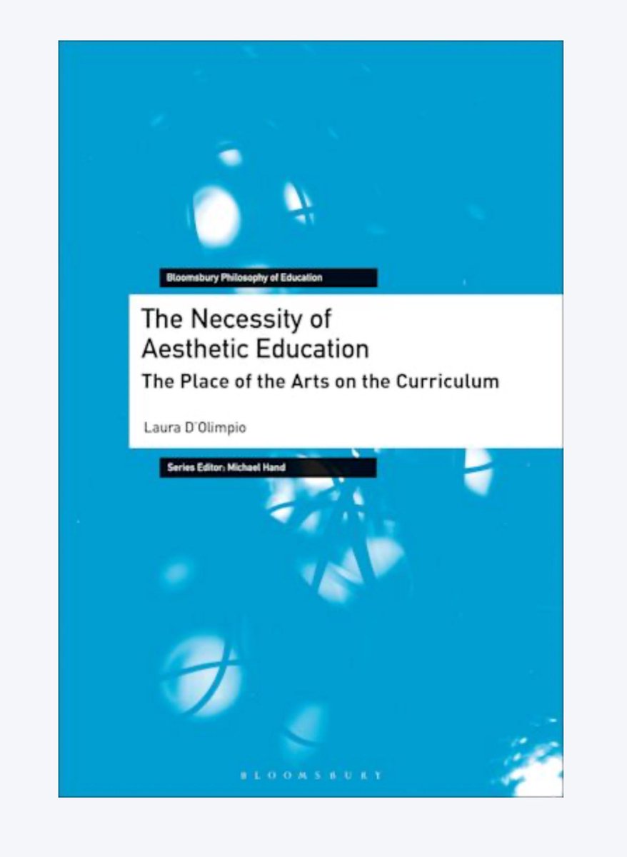 I'm so exited - today is publication day! The Necessity of Aesthetic Education: the place of the arts on the curriculum is out now! Please order it for your library & message me if interested in reviewing it for a journal Thank u! #philosophy #education bloomsbury.com/uk/necessity-o…