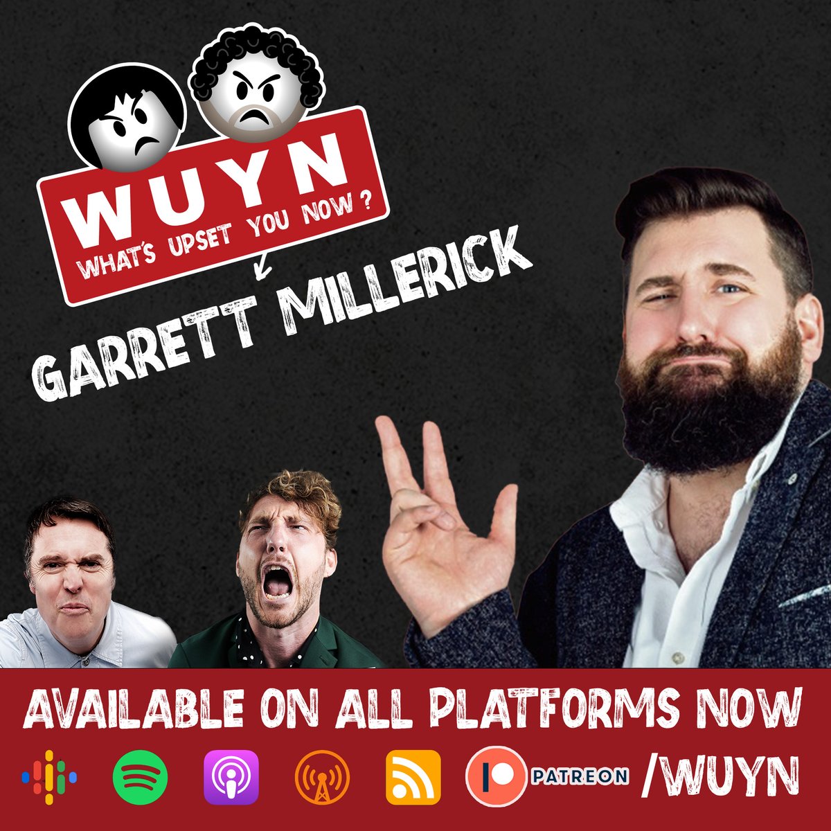 What’s Upset You Now? (@wuynpod) on Twitter photo The hilarious <a href="/millerickcomedy/">Garrett Millerick - NEW SPECIAL OUT NOW</a> Is on the podcast this week!! Check out his hilarious episode and Garrett's rants about streaming subscriptions 📺, Peppa Pig 🐖 & quitting drinking 🍻
Available wherever you get your podcast or use the links in our bio
.
.
#comedypodcast The hilarious <a href="/millerickcomedy/">Garrett Millerick - NEW SPECIAL OUT NOW</a> Is on the podcast this week!! Check out his hilarious episode and Garrett's rants about streaming subscriptions 📺, Peppa Pig 🐖 & quitting drinking 🍻
Available wherever you get your podcast or use the links in our bio
.
.
#comedypodcast