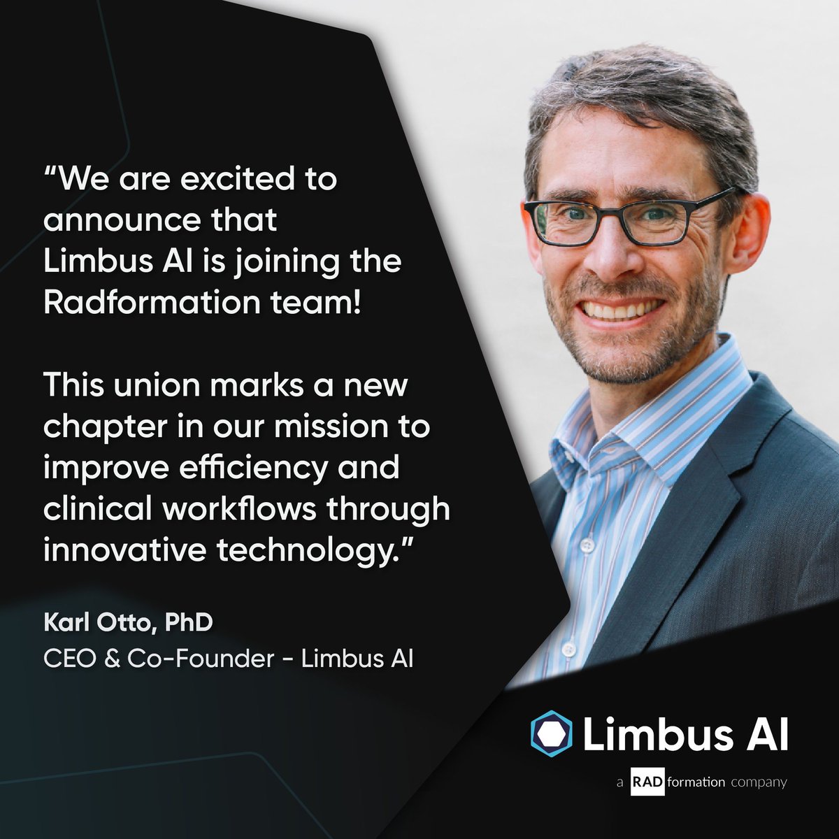 We are excited to announce that Limbus AI is joining the Radformation team! 

Please join us in celebrating this exciting development and follow along as we embark on this journey together. 

buff.ly/3wgD3Sj

#medphys #radonc #radiotherapy