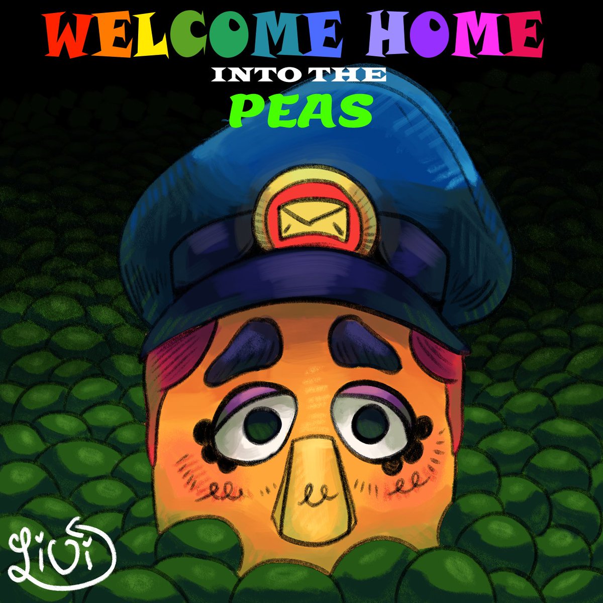 Into the Peas (TIMELAPSE IN DESCRIPTION) #WelcomeHome #welcomehomefanart #EddieDear #Intothepit