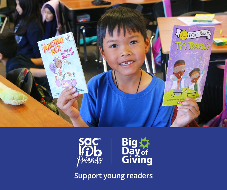 We hate to interrupt your late-night reading but now is the perfect time to give to the @saclibFriends to kick off #BigDayofGiving. Give the gift of reading now at bit.ly/SacLibBDOG