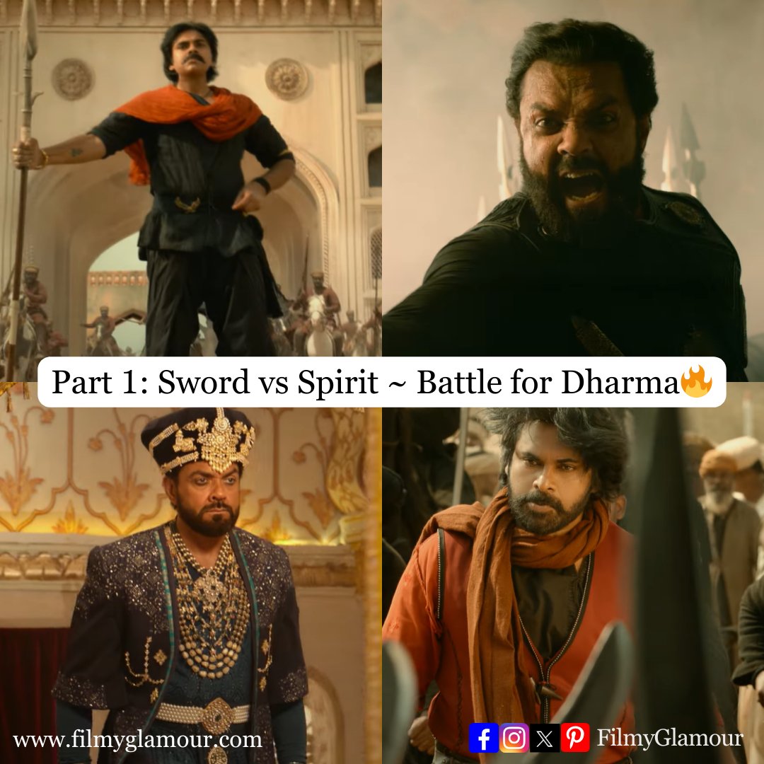 A Lone Warrior Wages a War for Justice 🗡️

#PawanKalyan's #HariHaraVeeraMallu To Release In Two Parts.

'Part 1:Sword Vs Spirit' Teaser Out!

Directed by Krish Jagarlamudi, Nidhhi Agerwal as Female Lead and produced by AM Rathman.

 #NidhhiAgerwal #BobbyDeol  #KrishJagarlamudi