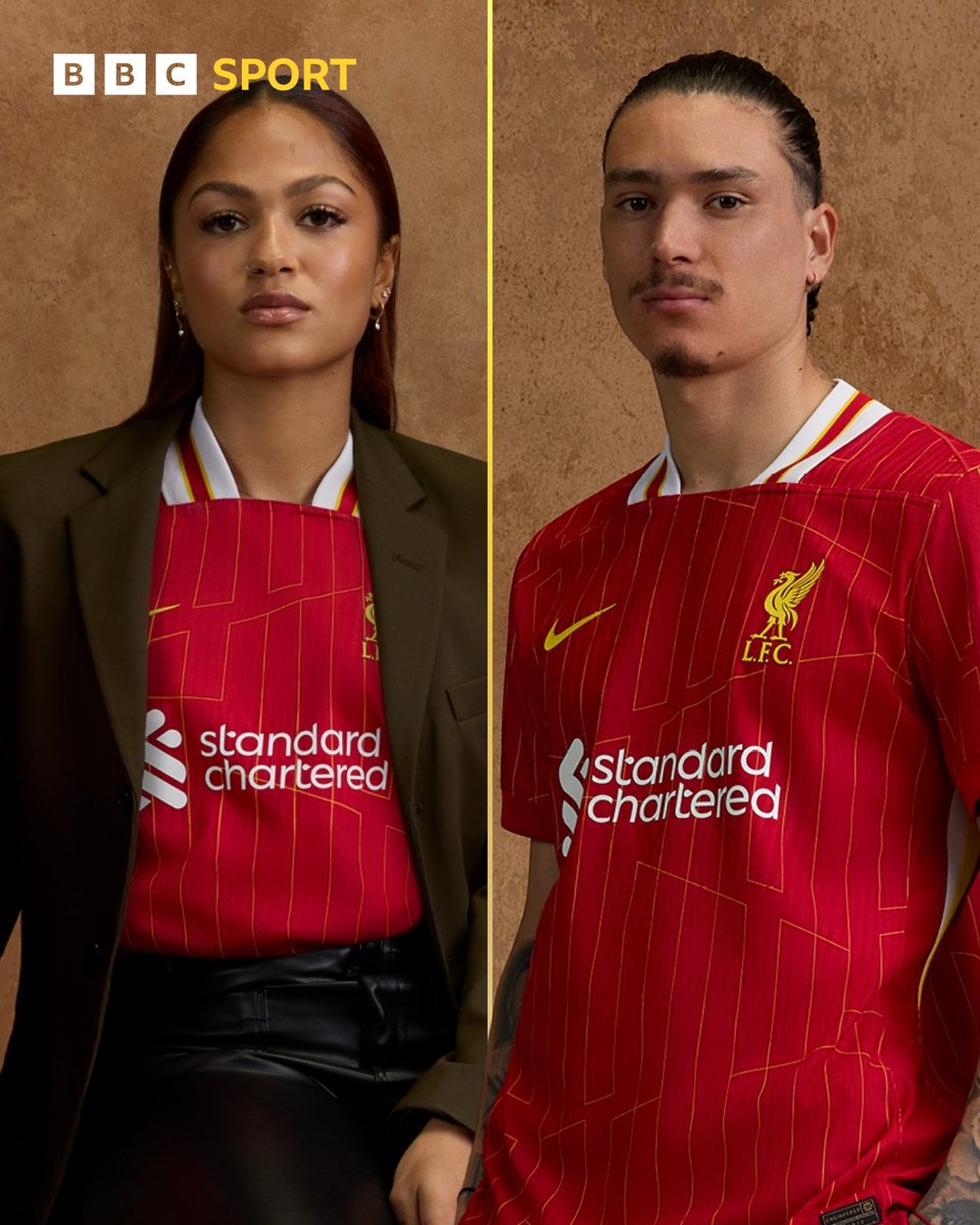 Liverpool have revealed their 2024-25 home shirt. The design is inspired by the kit worn in their 1984 European Cup win. #LFC