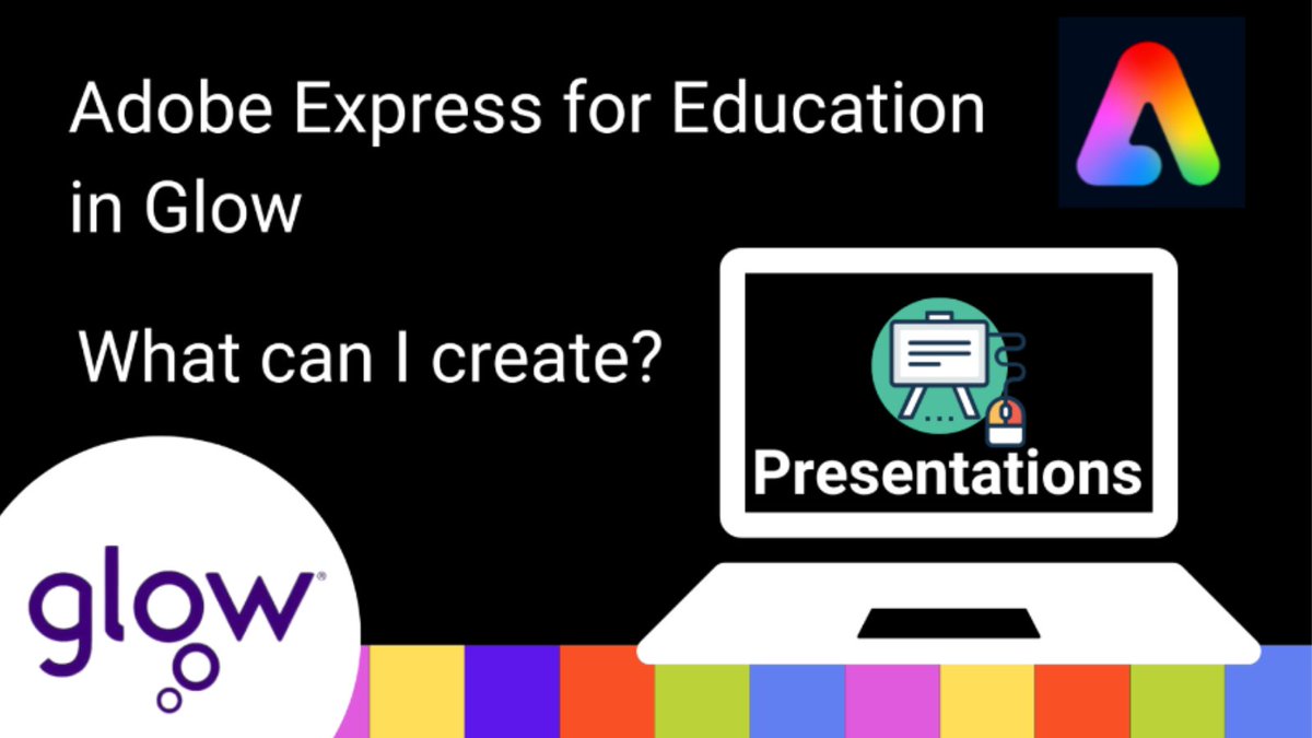 🔍 Are you looking to create a customised presentation? You can choose from a wealth of presentation templates with Adobe Express for Education in #GlowScot! Find out more on Glow Connect - ow.ly/9huh50RsepR #glowspotlight