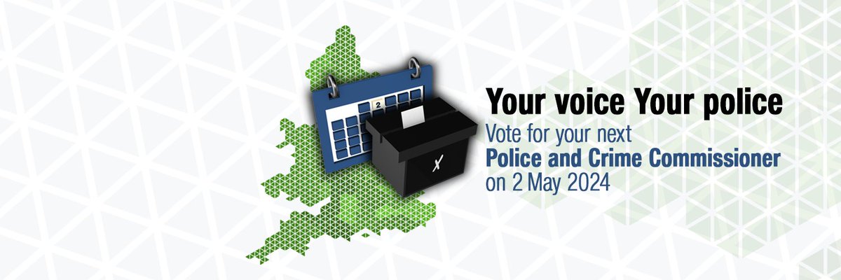 🗳️Today's the day! Have your say and vote for your next Police and Crime Commissioner today. Polls are open until 10pm - your voice, your police.