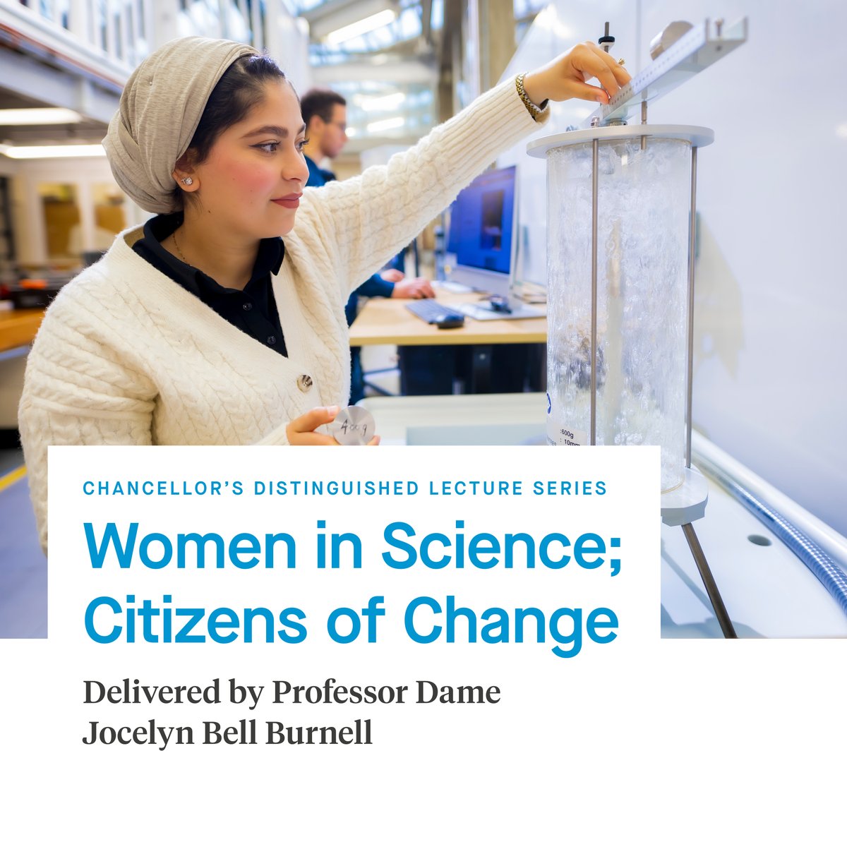 Astrophysicist Dame Jocelyn Bell Burnell will deliver this year’s Chancellor’s Distinguished Lecture by looking at the last 50 years for women in science. Hosted by Dame Maggie Aderin-Pocock. 📅14 May 📍Bennett Building @UniOfLeicester 🎟️buytickets.at/uolevents/1207… #CitizensOfChange