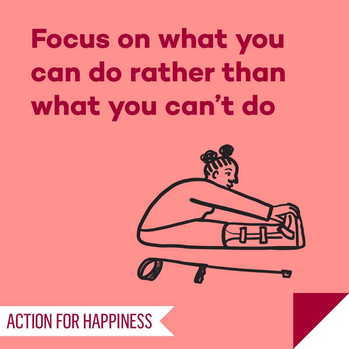 Meaningful May - Day 2: Focus on what you can do rather than what you can’t do actionforhappiness.org/meaningful-may #MeaningfulMay
