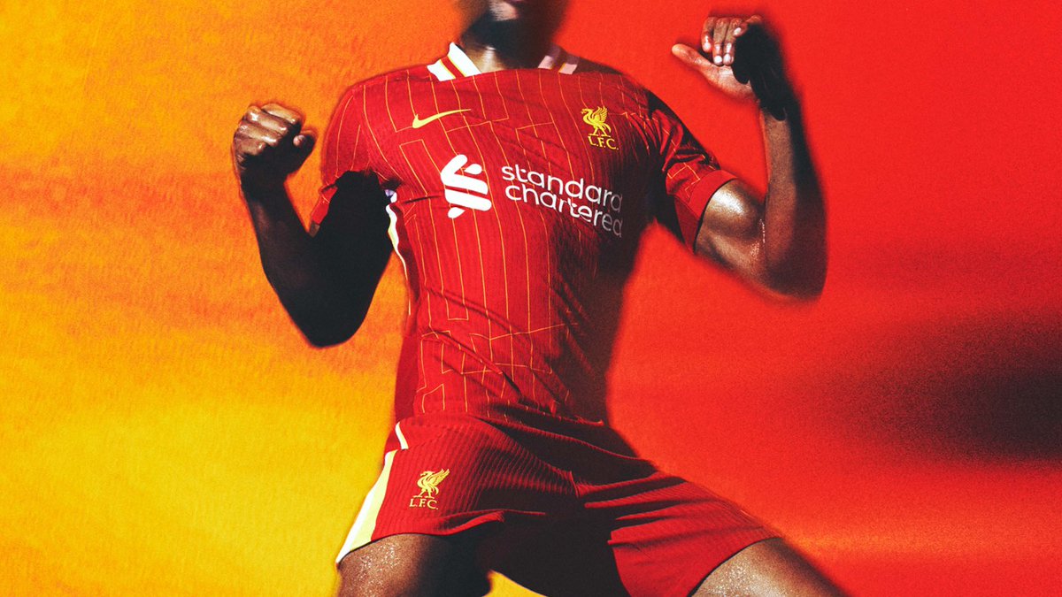 Introducing the 2024/25 @LFC home kit.🧣

Inspired by patterns of the past, remixed for the modern game.

Featuring a graphic pattern that nods to the club’s ‘YNWA’ motto, and Nike DRI-FIT ADV technology, to help keep you cool, light and dry.

#NikeFootball