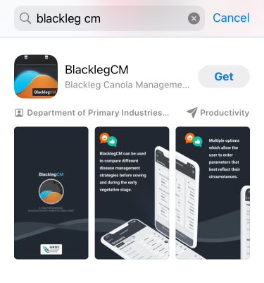 The #BlacklegCM App is now available for use on phones. Visit the Apple App Store or Google Play stores to download this free tool which will help with spray decisions for blackleg crown canker in canola @theGRDC and @DPIRDbroadacre