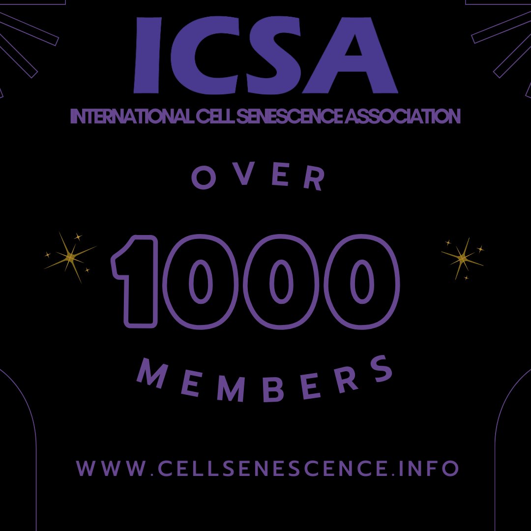 Celebrating 1000 members in the @ICSA_senescence  Community! 🥳 Interested in being part of this? Join us! 🔗⏩⏩i.mtr.cool/qprdhvysid