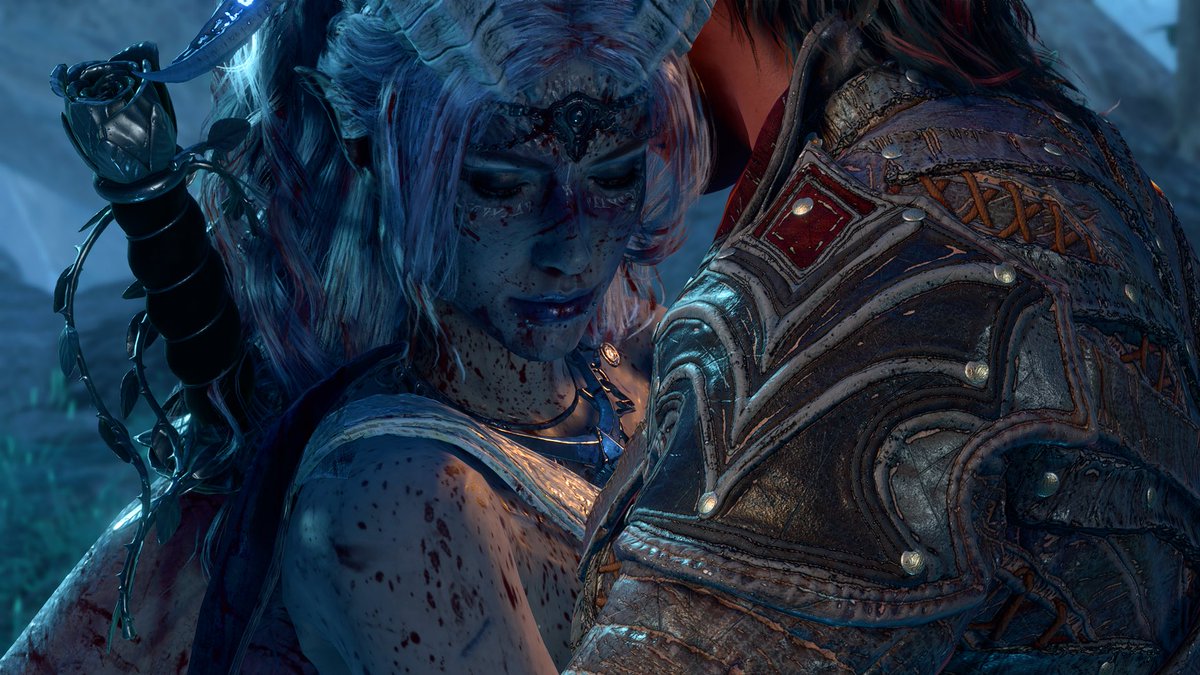 faedoesntrun's tweet photo. Rime is my most beautiful Tav and honestly, the gay panic she always has over Karlach is giving me life 💅 fire and ice baybeeeee https://t.co/nHyyfnZkDP