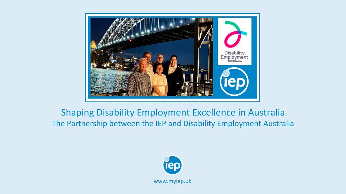 🇦🇺 In a landmark collaboration designed to drive professional standards forward in Australia, the #IEP (The Institute for Employability Professionals) has joined forces with Disability Employment Australia (DEA). myiep.uk/blogpost/13312… @IEPInfo @IEPInfoAustralia #IEPNews