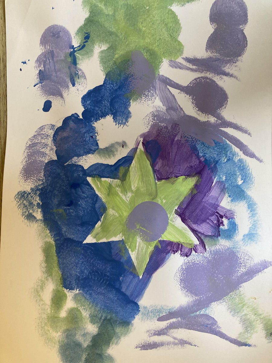 Celebrating #eurovision2024 with <a href="/tyllandaffcare/">Ty Llandaff Care</a> #llandaff Beautiful work with stencils, sponges, dotting and printing tools. Plus this lovely individual piece from ‘J’ 🤩👏

#creativemojo #CareHomeActivities  #residentwellbeing #artactivities #carehomefun #wellbeing