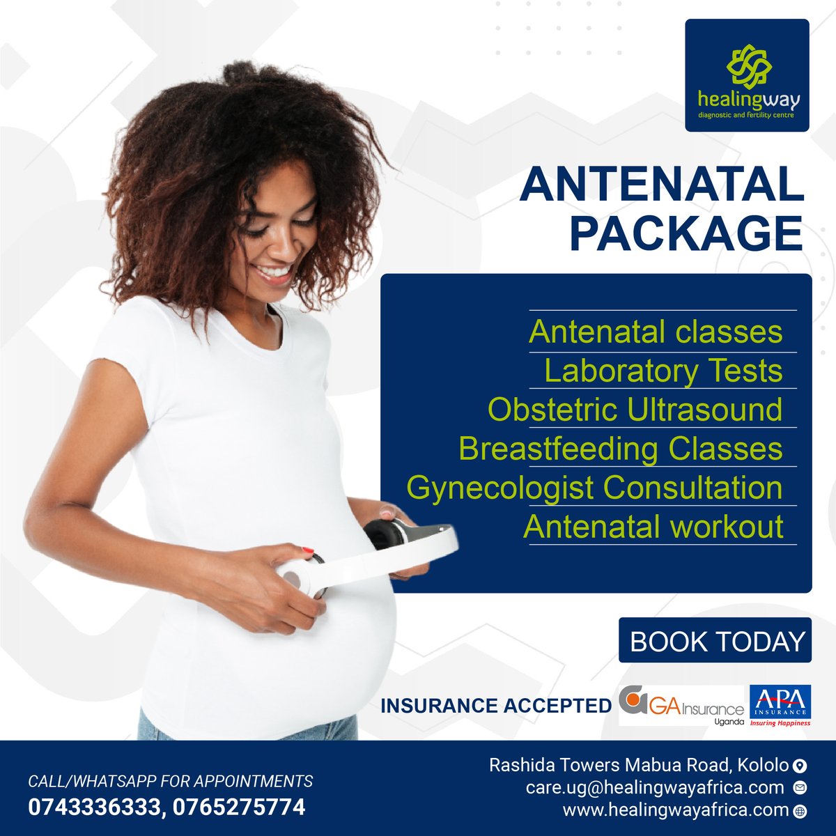 Exciting news for expecting parents! Introducing our comprehensive antenatal package, designed to support you every step of the way on your journey to parenthood. From expert consultations to essential classes, we've got you covered. #AntenatalCare  #ExpectingParents #Healingway