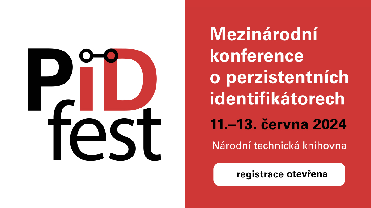 #NTK zve na #PIDfest - mezinárodní konferenci věnovanou problematice #perzistentníchidentifikátorů pořádanou ve spolupráci s @ARDC_AU v budově NTK (nebo on-line) 11. - 13. 6. 2024. Registrace a více info na pidfest.org. Konference je v AJ a není tlumočena.