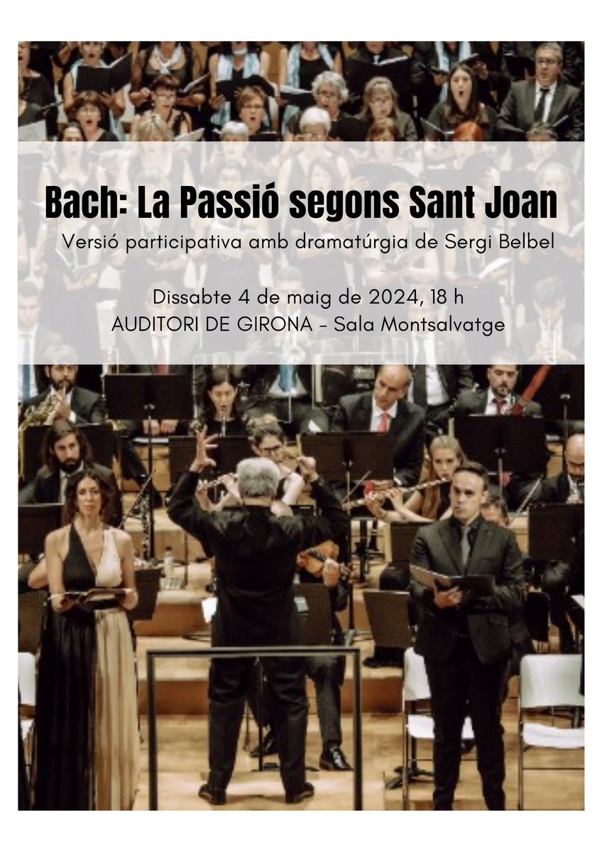 ➡️ PROPER CONCERT ⬅️ 📆 4 de maig de 2024 🕑 18h 📍Auditori de Girona - Sala Montsalvatge