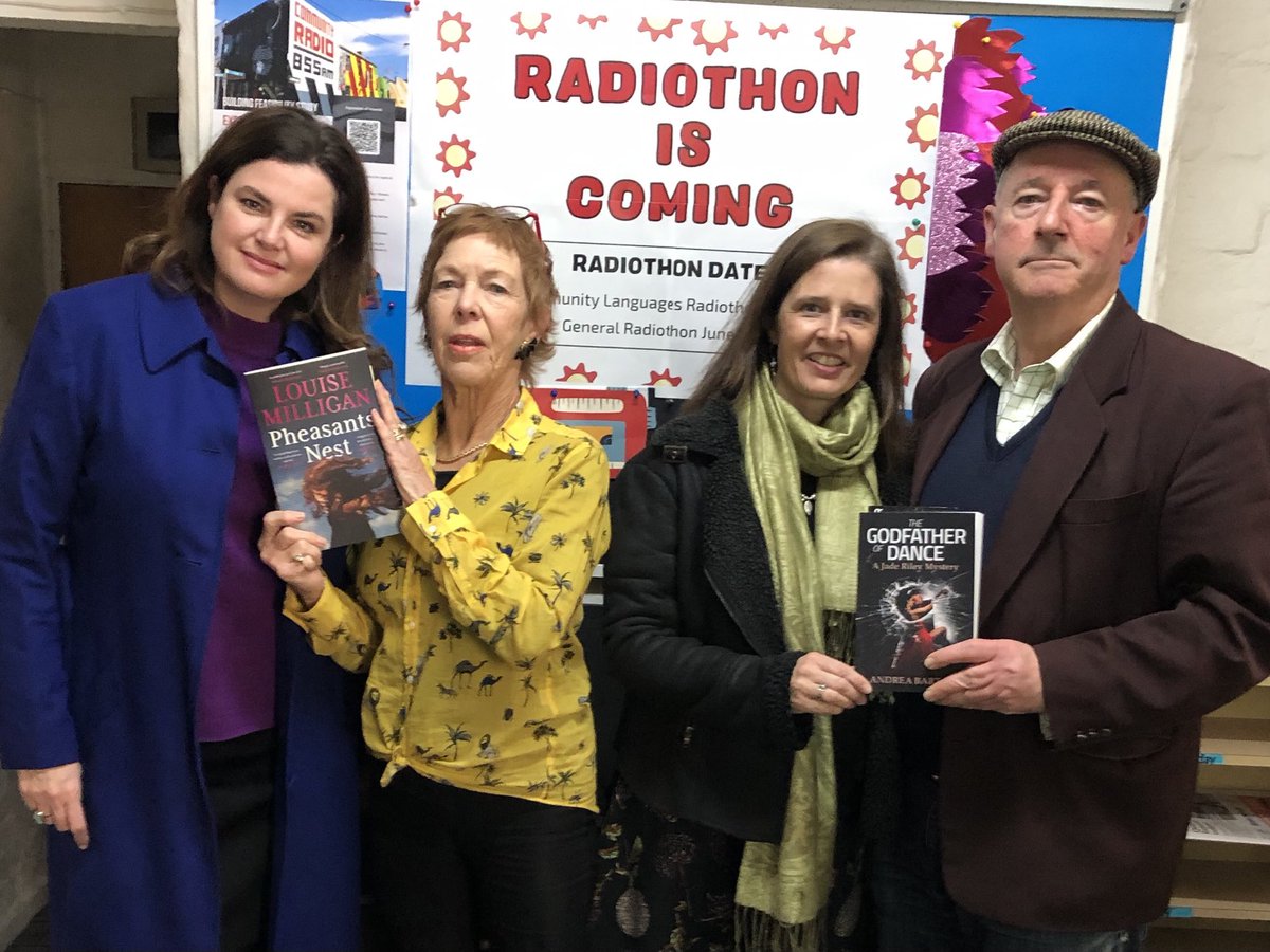 Louise Milligan ⁦@Milliganreports⁩ ⁦@AllenAndUnwin⁩ with Jan and Andrea Barton ⁦@wingsepress⁩ with David ⁦@3CR⁩ on podcast bit.ly/4aXJZCR